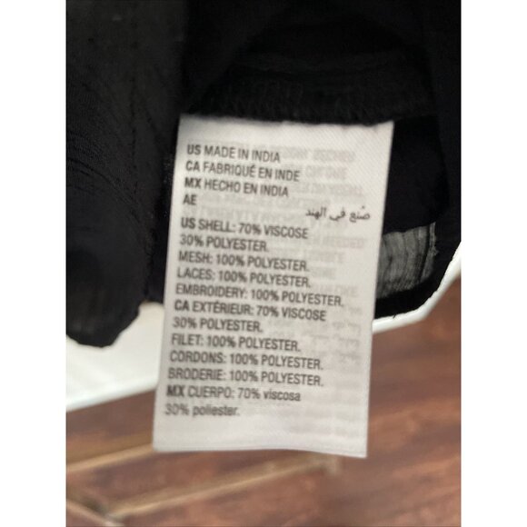 Women's Style Co Lace Sleeveless Blouse in Black Size Large - Picture 6 of 6